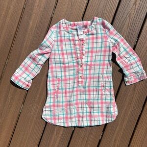 Carter's cotton flannel plaid tunic - 3T